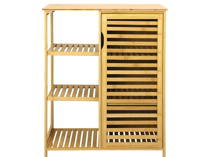 Levede  Bathroom Bamboo Storage Cabinet Natural-1917016713598210049