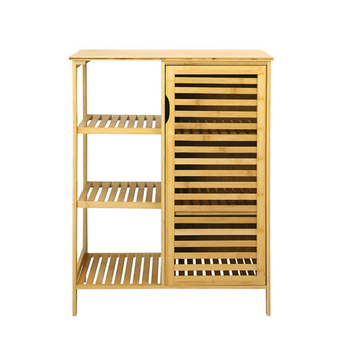 Levede  Bathroom Bamboo Storage Cabinet Natural-1917016713598210049