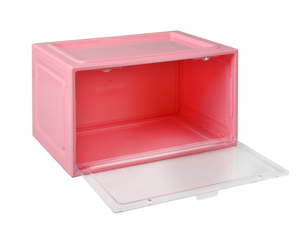 Stacked Sneaker Display Case Stackable Pink-1864184616114589697