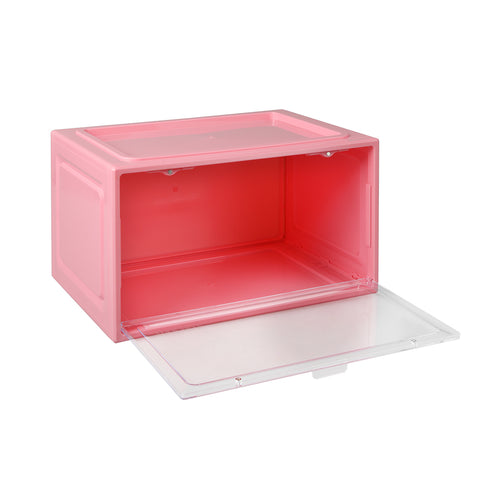 Stacked Sneaker Display Case Stackable Pink-1864184616114589697