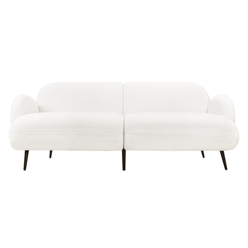 Levede Cloud Sofa 3 Seater Sherpa Fleece White-1910112206943555585