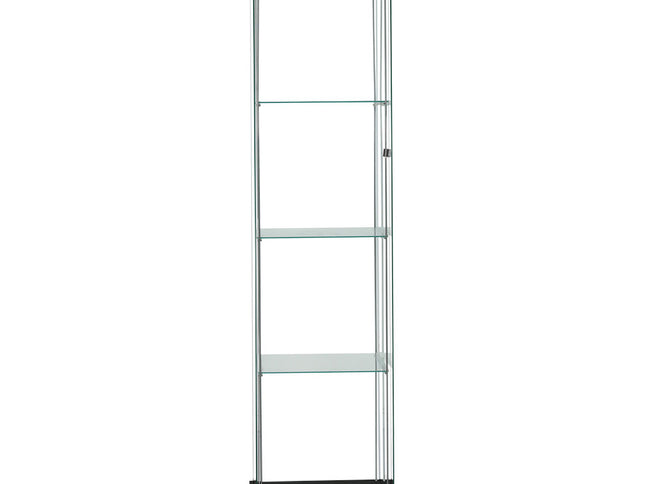 Stacked Display Storage Cabinet Glass Black-1942353094738317313