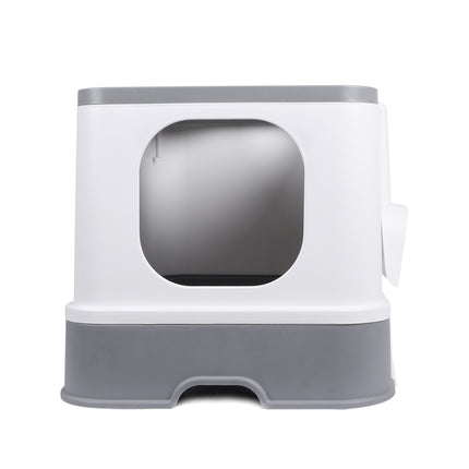 PaWz Cat Litter Box Fully Enclosed Kitty Grey-1954802512418705409