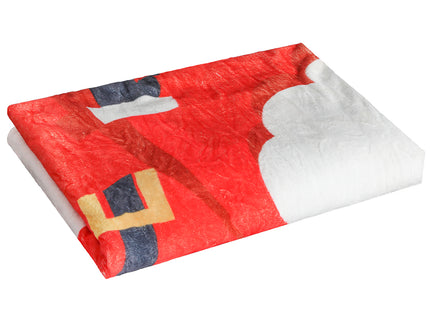 Santaco Throw Blanket Xmas Double Sided Red Single-1864184745487896577