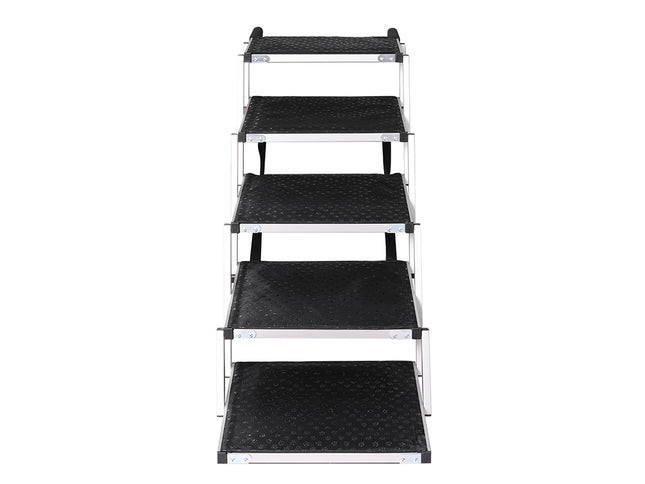 PaWz 5 Steps Dog Ramp Adjustable Height Black-1973193664029134849