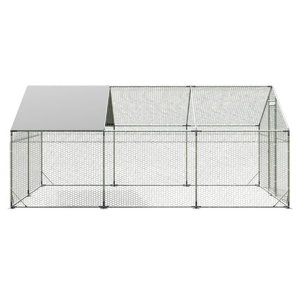 Pawz 600x300x194cm Large Metal Walk-in Chicken Coop Cage-1973193526581792769