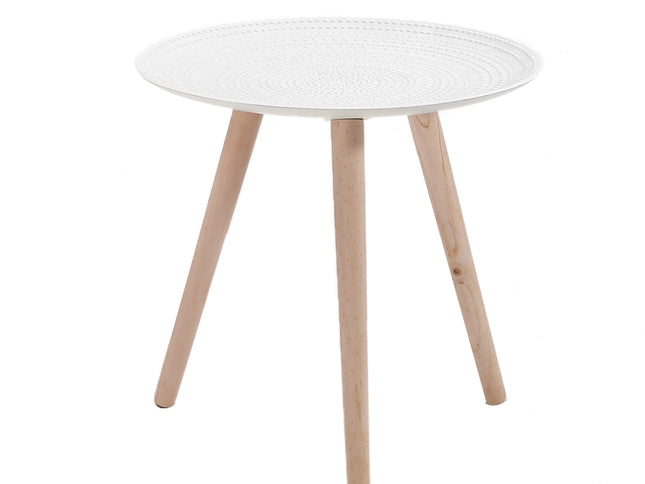 Levede Side Table Coffee Bedside End White-1942353393813164033