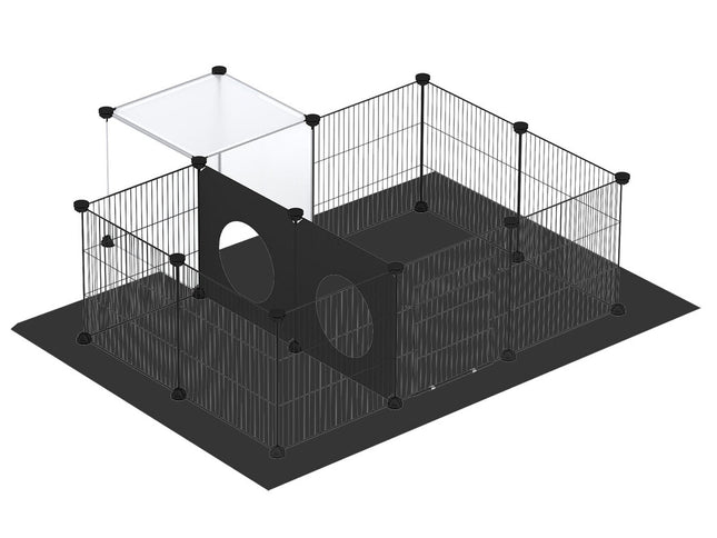 Pawz 16 Panels Guinea Pig Pet Playpen Small Pets Fence-2011971118084263937