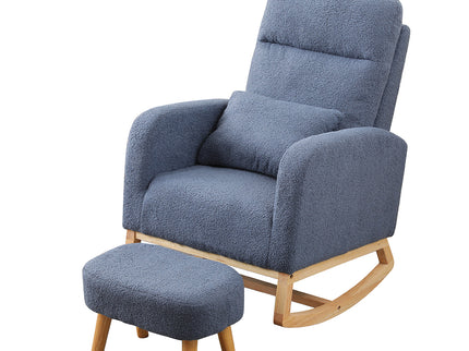 Levede Rocking Chair Ottoman Footrest With Side Pocket-1910112281321148417