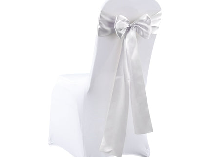 50x Satin Chair Sashes Cloth Cover Wedding-1954802401676496897