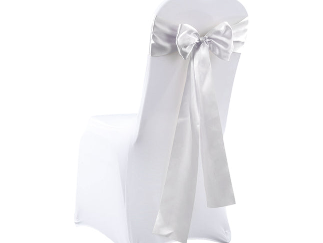 50x Satin Chair Sashes Cloth Cover Wedding-1954802401676496897