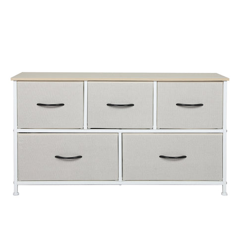 Levede Storage Cabinet Tower Chest Beige-1910113285265559553