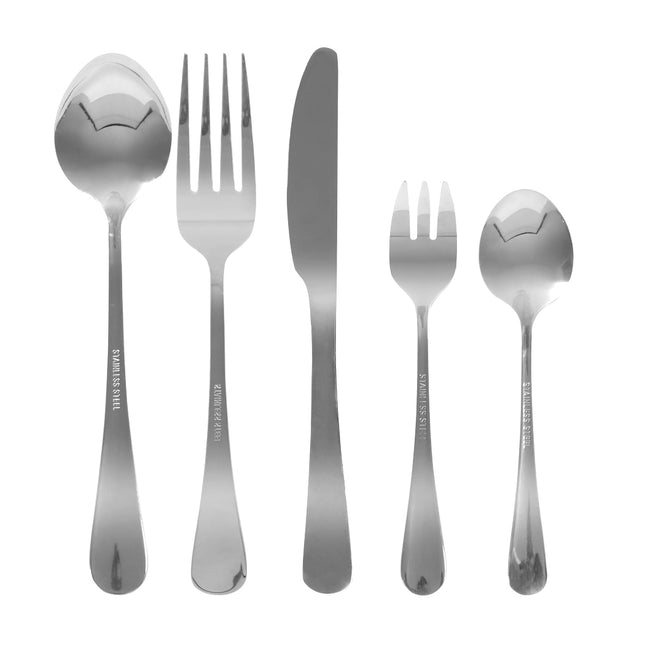 Tableware Cutlery Set Stainless Steel Silver-1973193930019311617