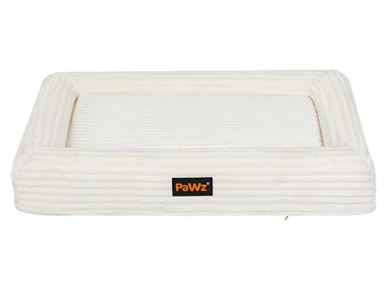 Pawz L Size Orthopedic Dog Bed with Corduroy Removable Cover Waterproof Washable Beige-1954802488922214401