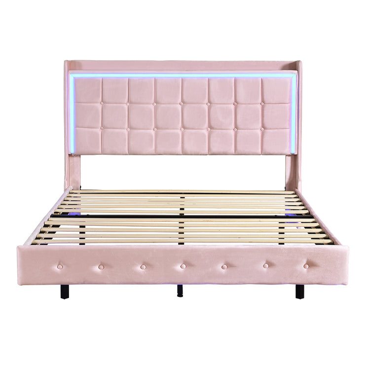 Levede Double Floating Bed Frame-1973193466422890497