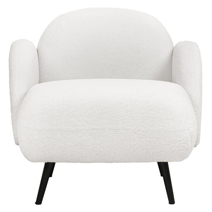 Levede Sofa Chair Fleece Upholstered Single White-1973193446160207873