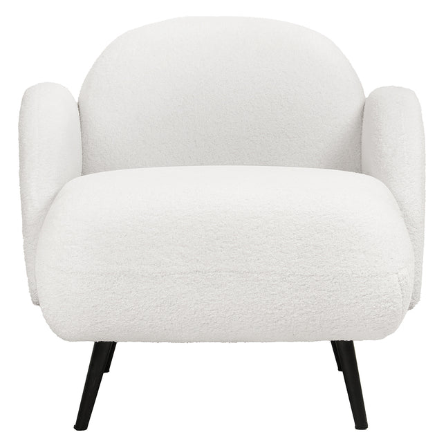 Levede Sofa Chair Fleece Upholstered Single White-1973193446160207873