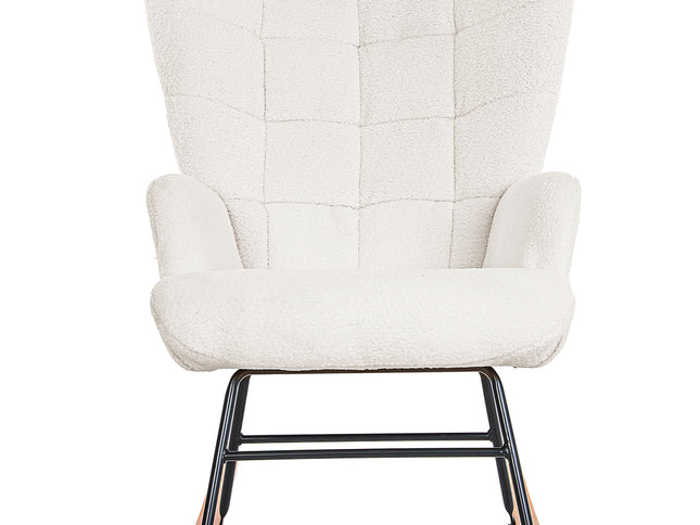 Levede Fleece Rocking Chair-1910112200106840065