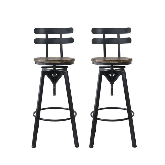 Levede 1x Bar Stool Industrial Adjustable-1954802952325697537