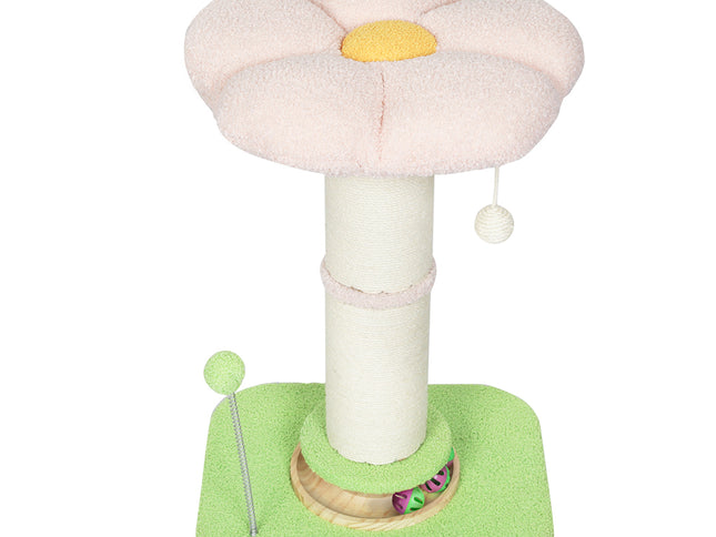 Pawz Cat Scratching Post Flower 61.5cm Cat Tree Tower-2029387298533150721