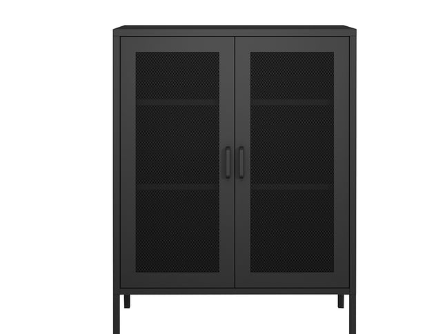 Levede Storage Cabinet Steel Kitchen Black-1973194076119502849
