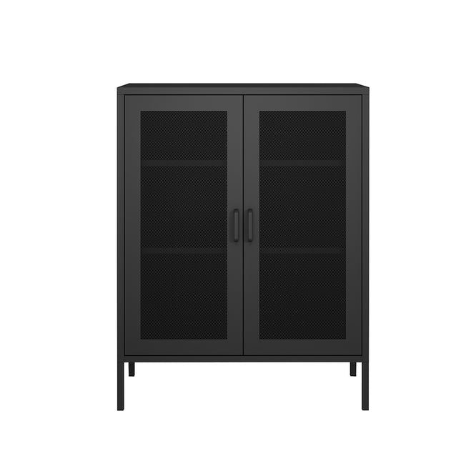 Levede Storage Cabinet Steel Kitchen Black-1973194076119502849