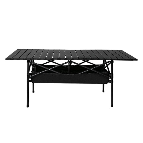 Levede Folding Camping Table Portable Black-1864184458035466241