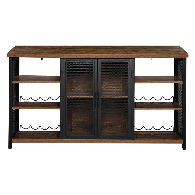 Levede Bar Cabinet Buffet Sideboard Walnut-1954802987327164417