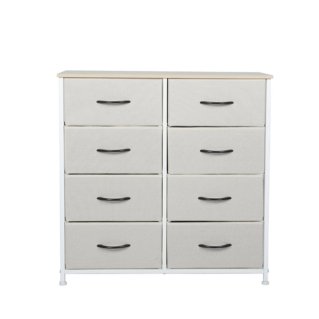 Levede Storage Cabinet Tower Chest Beige-1973194072663396353