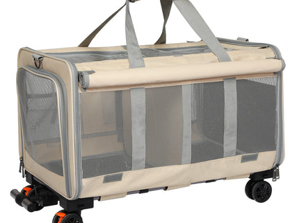 Pawz Pet Carrier 4 Wheel Portable Rolling Foldable-1910112289638453249