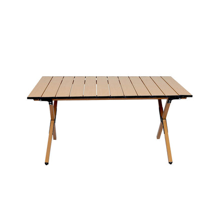 Levede Folding Camping Table Chair Set Oak-1973194001154707457