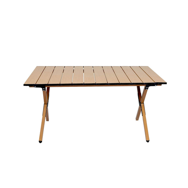 Levede Folding Camping Table Chair Set Oak-1973194001154707457
