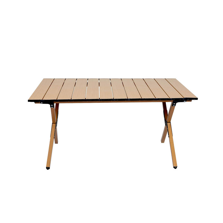 Levede Folding Camping Table Chair Set Oak-1973194001154707457