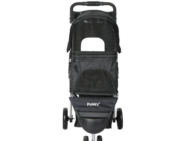 PaWz Large Pet Stroller Dog Cat Carrier Black-1973193717858832385