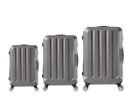 Slimbridge 20"24"28" 3PC Luggage Sets Dark Grey-1864184357745463297