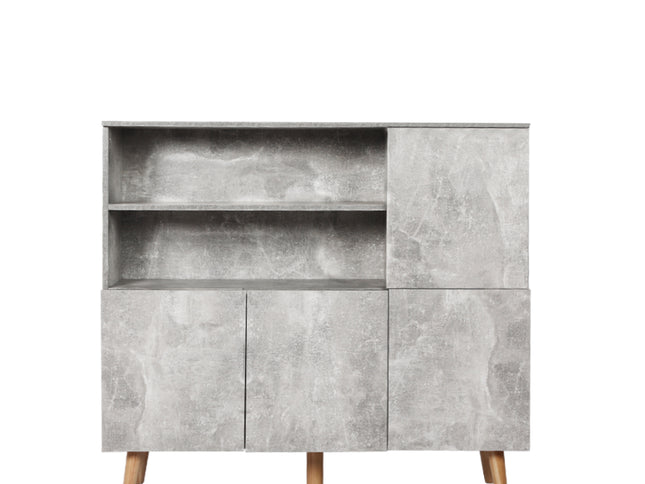 Levede Buffet Sideboard Storage Cabinet Grey-1975420493922177025
