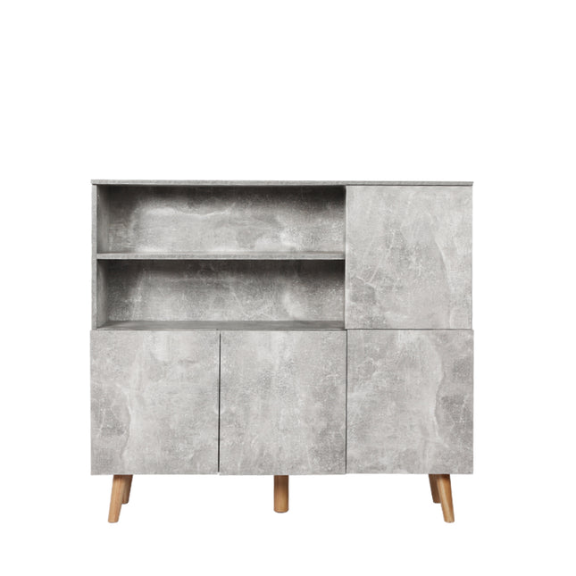 Levede Buffet Sideboard Storage Cabinet Grey-1975420493922177025