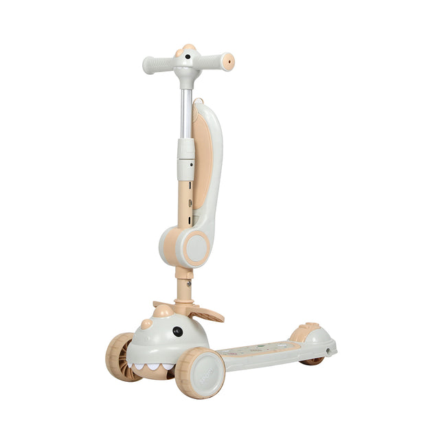 BoPeep Foldable Kids Scooter Flip-able Seat Beige-1975420381032484865