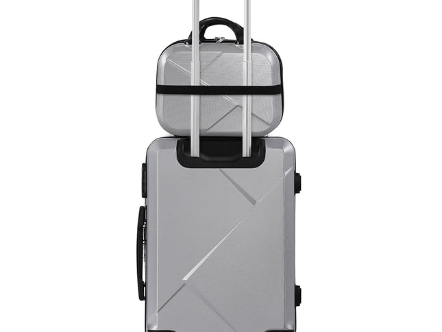 Slimbridge 2pcs 20"Travel Luggage Set Grey-1975420479338582017
