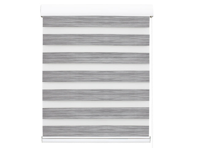 Marlow Blackout Zebra Roller Blind Curtains 120x210 Grey-1975420491145547777