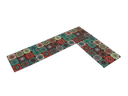 Marlow 2x Kitchen Mat Floor Rugs Area 45x180cm-1910113065043628033