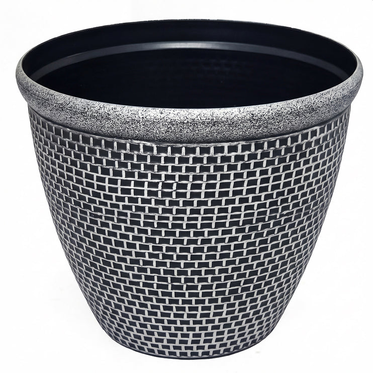 Toque Plastic Plant Pots 30cm Outdoor Garden Planter 2 Pcs With Drainage Holes-2050059017493024769