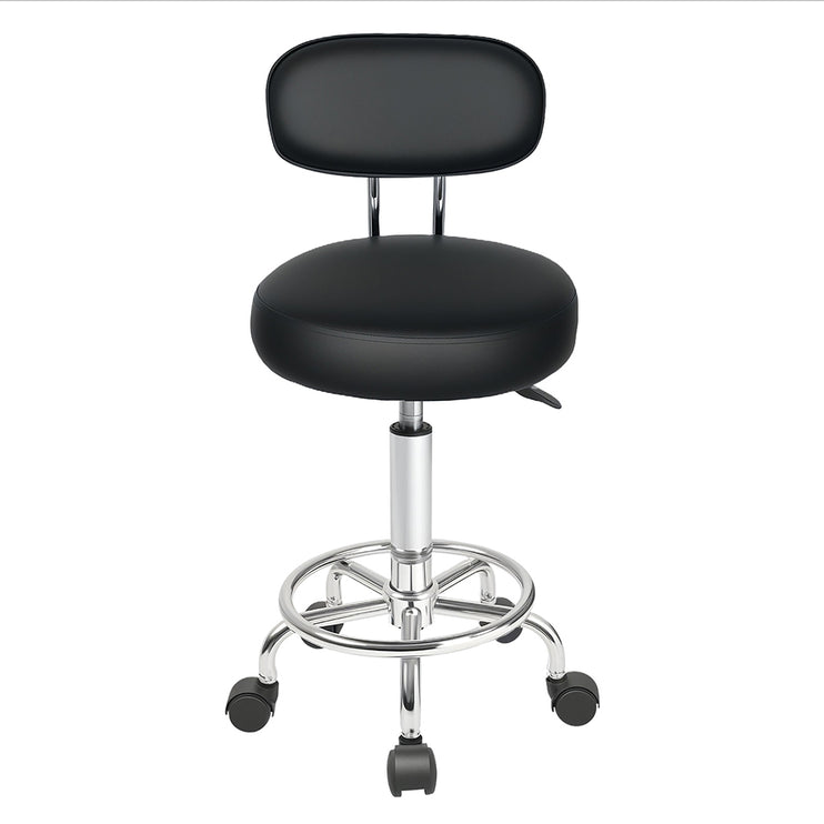Levede Swivel Office Chair Low Back Round Rolling Stools Height Adjustable-2029334092910301185