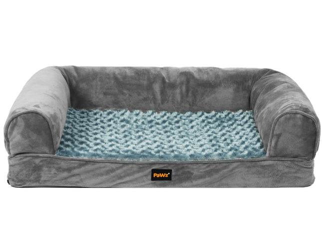 PaWz Pet Bed Sofa Dog Bedding Soft Warm L Grey Large-1864184496576925697