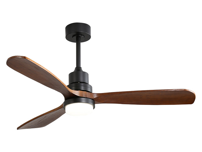 Spector 52'' Wood Ceiling Fan DC Motor Walnut-1973193857139085313