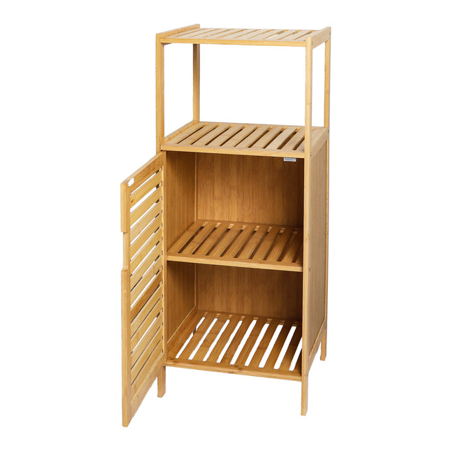 Levede  Bathroom Bamboo Storage Cabinet Natural-1954802383812956161