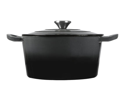 TOQUE 4L Enamel Dutch Oven Pot in Black Colour-1864184348161478657