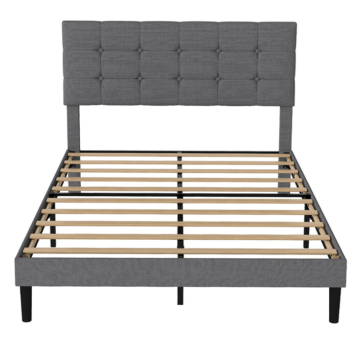 Levede Bed Frame Upholstered Platform Mattress Base Queen-2029387289368596481