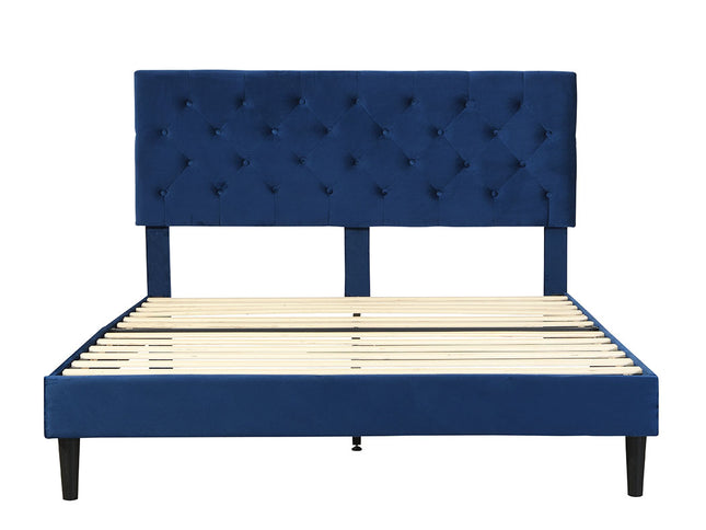 Levede Bed Frame Queen Size Mattress Blue-1973194030422560769