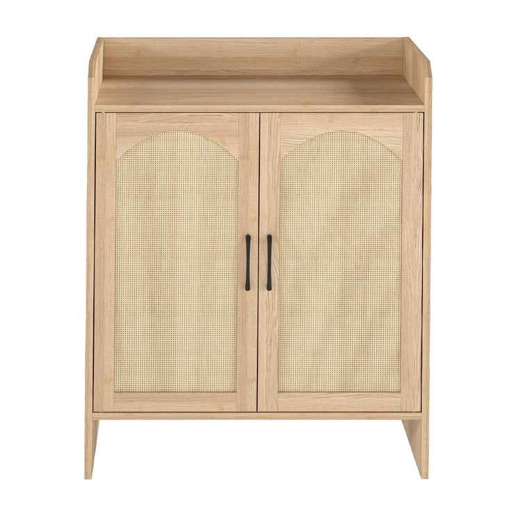 Levede 5 Tier Shoe Cabinet Wooden Double Door Storage Rack Organiser Entryway-2065254300241760257